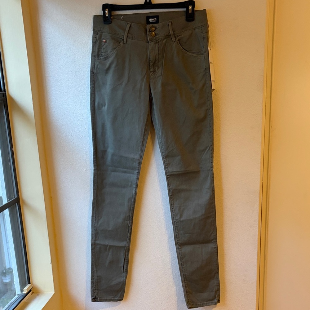Hudson Jeans Women's khaki green Skinny Jeans